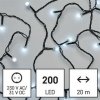 LED reťaz EMOS LED vianočná cherry reťaz guľôčky 20 m vonkajšia aj vnútorná studená biela programy