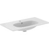 Ideal Standard Tesi - Umývadlo nábytkové, 83x45 cm, s prepadom, otvor na batériu, biela T350901