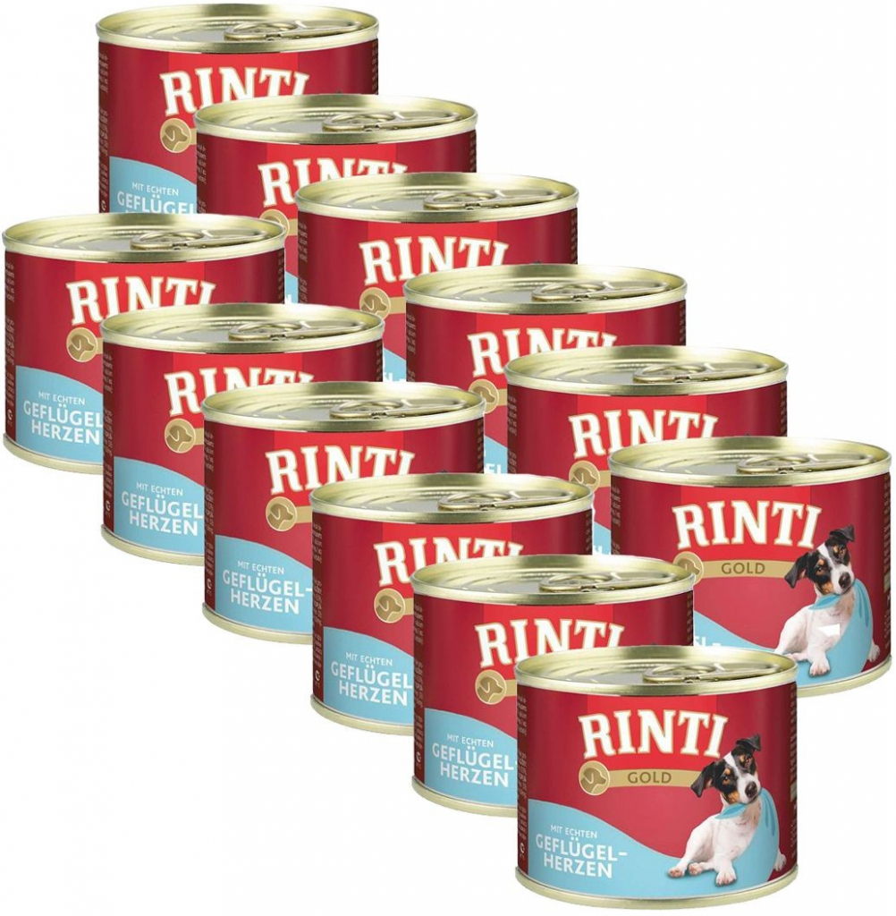 Rinti Gold hydinové srdiečka 12 x 185 g