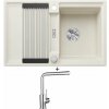 Blanco ADIRA 45 S biela soft s excentrom 527590 + Blanco MILA chróm 519414