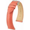 Kožený remienok Hirsch London L 04266022-2, oranžový, jašteričia koža, dĺžka L, Quick Release 21 mm