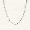 Rosefield náhrdelník strieborný Oval Chainlink JNOCS-J627