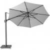 Slnečník Challenger 2 Classic Platinum Veľkosť: ø 350 cm, Farba rámu: Antracitová, Farba látky: Sivá