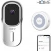 iGET HOME Doorbell DS1 White + CHS1 White - WiFi bateriový videozvonek, set s reproduktorem, CZ app