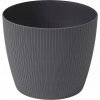 Lamela Kvetináč plast čierny 11 cm x 14 x 11 cm