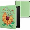 Puzdro KW Mobile - Sunflower Butterflies - KW4941723 - pre Amazon Kindle Oasis 2/3 - viacfarebné (KW Mobile obal na Amazon Kindle Oasis 2/3, flip, Sunflower Butterflies, viacfarebný, AutoSleep + záruk