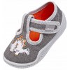 Chlapčenské členkové topánky dinosaurus sivé Vi-GGa-Mi, veľ. 25