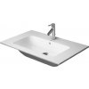 Duravit ME by Starck - Umývadlo nábytkové, 830x490 mm, s prepadom, s otvorom na batériu, biela 2336830000