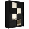 Signal Veľká šatníková skriňa MIAMI III čierna šírka 120 cm