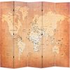 Paraván mapa sveta Dekorhome