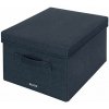 Leitz úložný box s vekom 28.5 x 38 x 20 cm tmavosivá