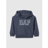 GAP Baby mikina s kapucňou Relaxed Logo Tmavo modrá 3YRS Tmavo modrá Tmavo modrá