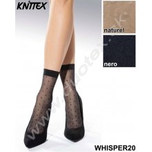 Knittex dámske ponožky Whisper 20 nero