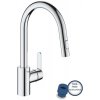 Grohe Get - Drezová batéria s výsuvnou spŕškou, chróm - 31484001