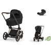 Cybex Platinum CYBEX e-Priam Conscious Collection Travel Set + Cloud T i-Size onyx black 2022 rose gold