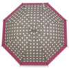 Dámsky / dievčenský vystreľovací dáždnik bodka šedá 1ks
