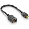 PromiumCord Flexi adaptér HDMI Typ A samica - mini HDMI Typ C samec pre ohybné zapojenie (kphdma-34)