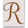 Vymalujsisam.sk Maľovanie podľa čísiel - Písmeno R Veľkosť: 30x40cm, Rám: Bez rámu, iba zrolované plátno