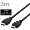DELTACO Kábel HDMI 2.1 M/M 3m, 8K Ultra High, čier HU-30