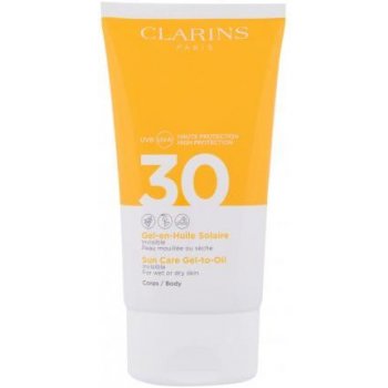 Clarins Invisible Face Sun Care gél-to-Oil SPF30 pleťový gélový olej na opaľovanie 50 ml