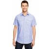 Burnside pánska košeľa s krátkym rukávom BU9247 blue-white Heather