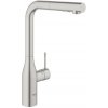 Drezová batéria GROHE Essence New s vyťahovacou sprškou supersteel 30270DC0