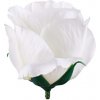 Umelá ruža puk biela 6 cm