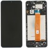 Samsung Galaxy A12 A125F - LCD Displej + Dotykové Sklo + Rám (Black) - GH82-24490A, GH82-24491A