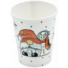 Wimex Papierový pohár Škriatok & Snehuliak, Ø80mm 250ml