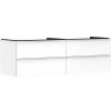 Hansgrohe Xelu Q Umývadlová skrinka, 50x156x55 cm, 4 zásuvky, lesklá biela/matná biela 54090700-HG