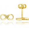 MINET JMG0267WGE00 - Elegantné zlaté náušnice nekonečno Au 585/1000 1,05g