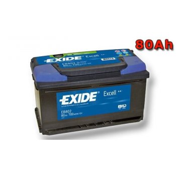 Exide Excell 12V 80Ah 700A EB802