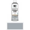 PINTYPLUS CHALK - kriedová farba v spreji na rôzne povrchy 400 ml Popelavo sivá CK798