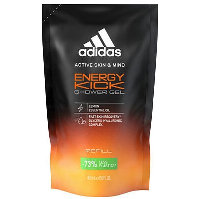 Adidas Energy Kick energizující sprchový gel náplň 400 ml pro muže
