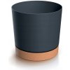 Kvetináč plast čierny, sivý Prosperplast 40 cm x 40 x 37 cm