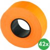 Etikety - 22 x 12 mm, 42 ks, signálna oranžová