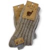 Socks 4 Fun 100% Vlnené ponožky ovčia vlna/alpaka / 2 páry Farba: Antracit, Veľkosť: 39 - 42