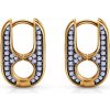 Náušnice Prismé: pozlátené striebro - B-K-K0496-00427-925-Z SAVICKI