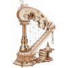 ROBOTIME Roker 3D drevené puzzle Kúzelná harfa (hracia skrinka) 350 ks