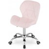 Aga Kancelárska otočná stolička AVOLA Ružová
