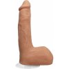Realistické dildo Doc Johnson Seth Gamble ULTRASKYN, telové dildo s Vac-U-Lock prísavkou 20 x 4–4,2 cm