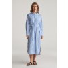 ŠATY GANT REL STRIPED POPLIN SHIRT DRESS WHITE