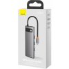 Baseus HUB Metal Gleam Series 8-in-1 Multifunctional (Type-C to PD/4K HD/USB3.0) Docking Station Gray (CAHUB-CV0G)