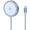 UGREEN magnetická bezdrátová nabíječka MagFlow Qi2.2 25W, MagSafe, stříbrná 55959