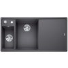 Blanco AXIA III 6 S sivá skala drez vľavo doska sklo