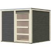 LANIT PLAST drevený domček KARIBU QUBIC 1 (79846) terragrau LG3524 – cena za ks
