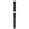 Garett řemínek 20 mm, černá kůže se stříbrným zapínáním STRAP_SVR_BLK_LTH_20MM