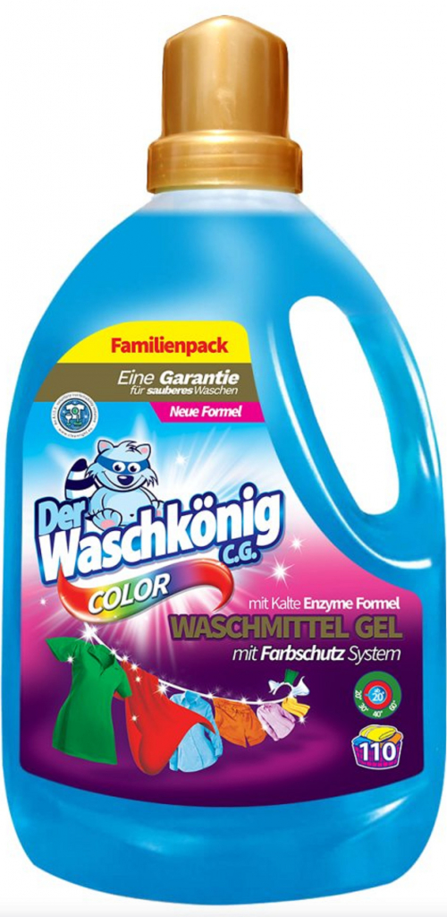 WaschKönig Color prací gel na praní barevného prádla 110 PD 3,305 l