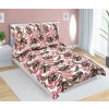 Bellatex obliečky krep 80/435 monstera růžová 140x200 70x90