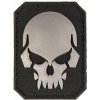 MIL-TEC Nášivka lebka Black malá Velcro